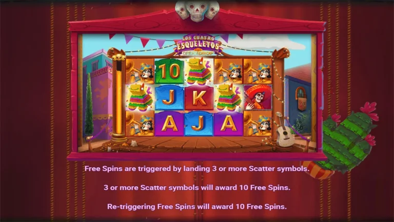 Los Cuatros Esqueletos Dream Drop Slots